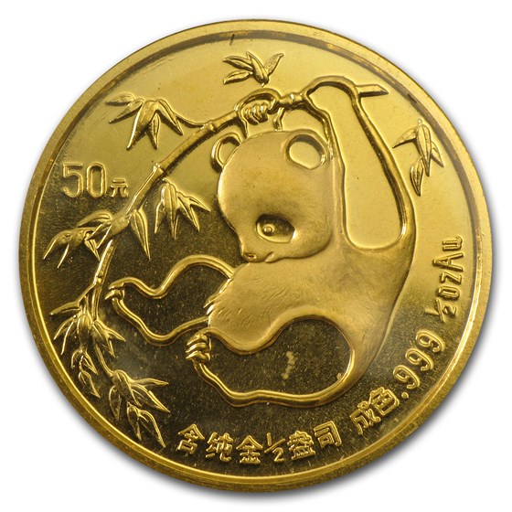 1985 China 1/2 oz Gold Panda BU (Sealed) 1985 China 1/2 oz Gold Panda BU (Sealed)